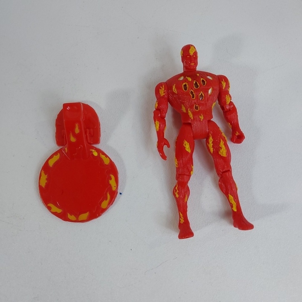 Fantastic Four 1994 Human Torch Flame-On Sparking Action & Catapult‎ 5"